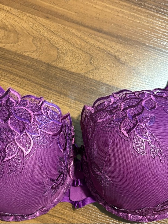 Cacique Other - Cacique Plum Floral Lace Underwire Bra